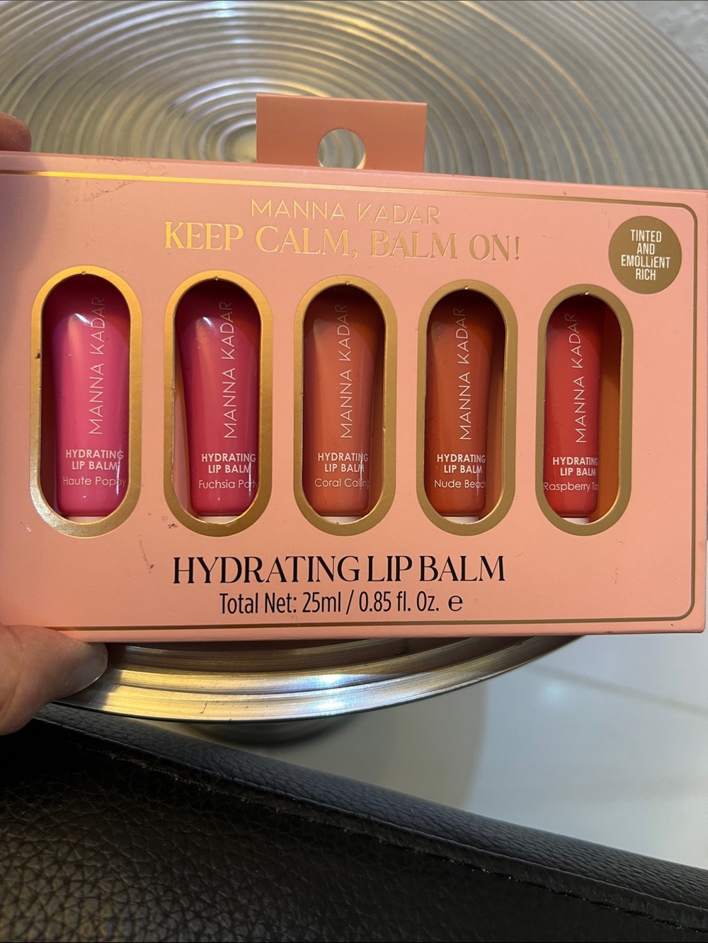 Manna Kadar Hydrating Lip Balm Set - Pink & Coral Shades
